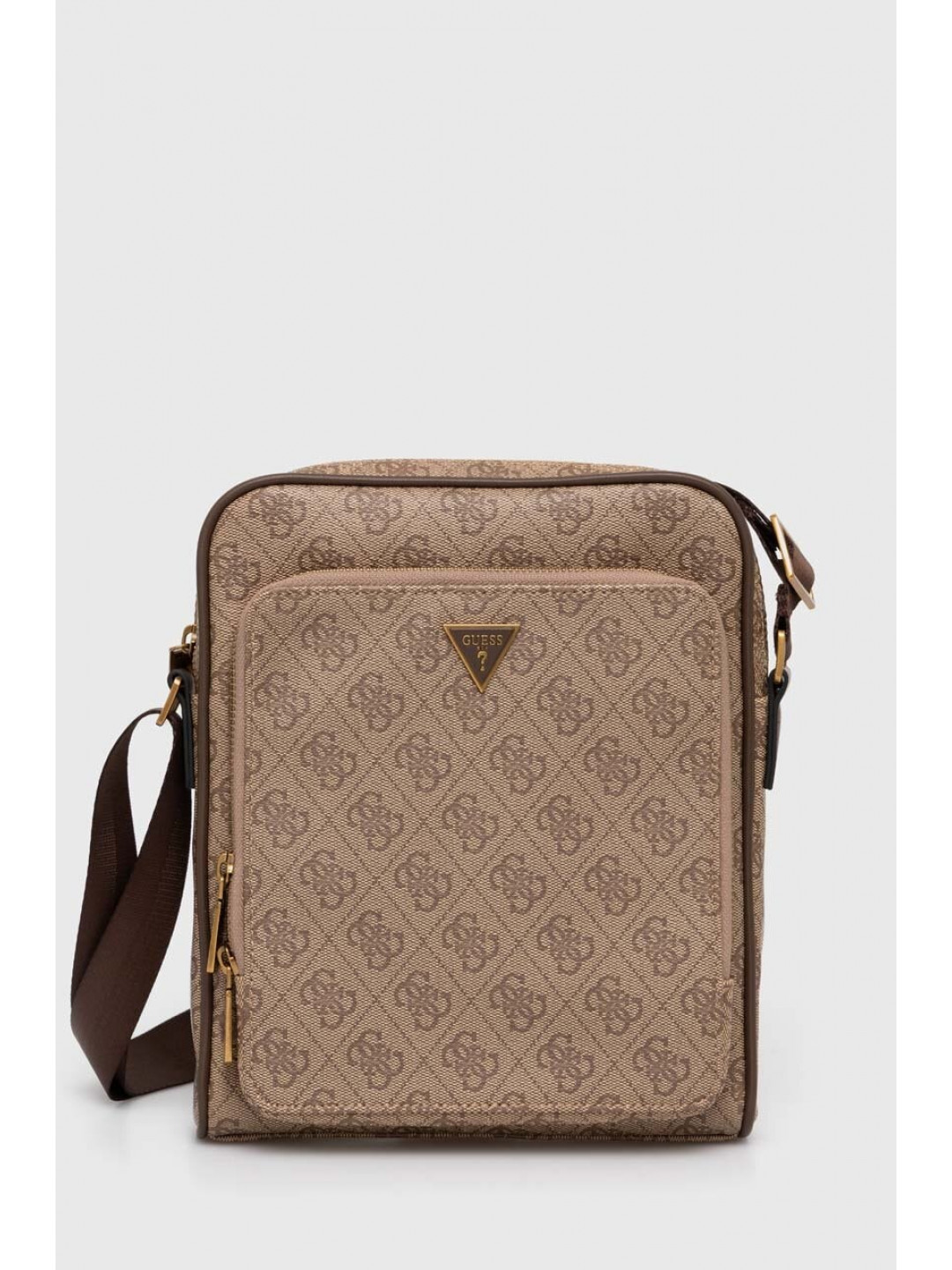 Ledvinka Guess MILANO béžová barva HMMILO P4260